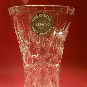 NEW Small Lenox Crystal Vase